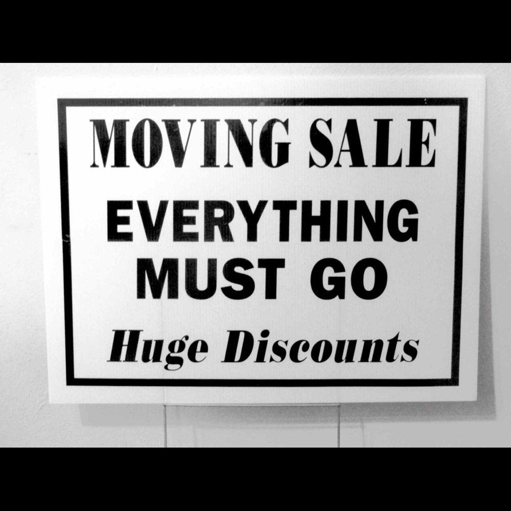 Everything needs to go ASAP